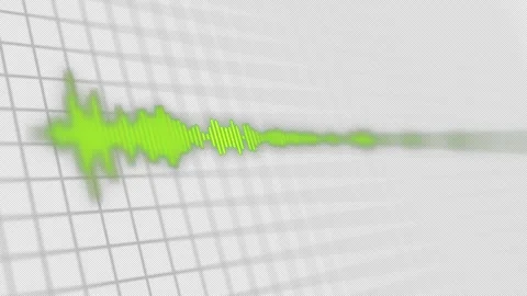 3D Sound Visualization Audio Spectrum On Alpha Channel Stock Footage 291525785