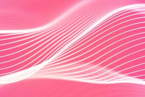 3D Sound waves. Big data abstract visualization. Stock Illustration