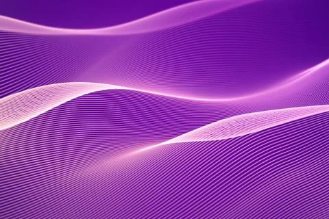 3D Sound waves, visual audio equalizer. Big data abstract visualization. Stock Illustration