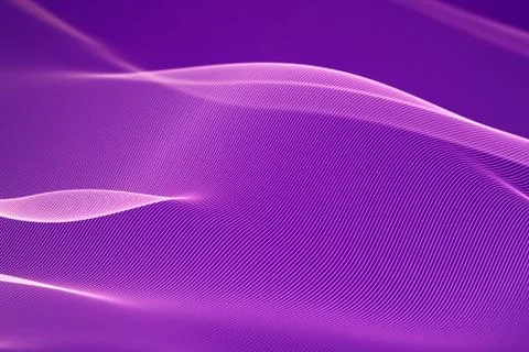 3D Sound waves, visual audio equalizer. Big data abstract visualization. Stock Illustration