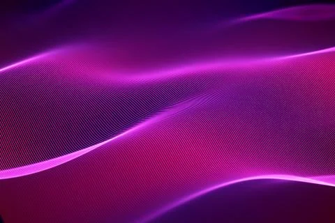 3D Sound waves, visual audio equalizer. Big data abstract visualization. Stock Illustration