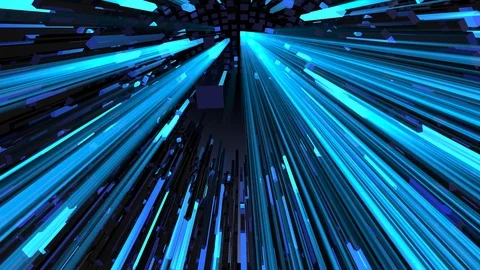 3D Space Analyzer VJ Stock Footage 89934270