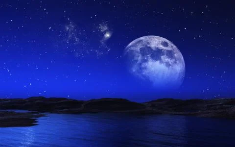 3D space background Stock Illustration