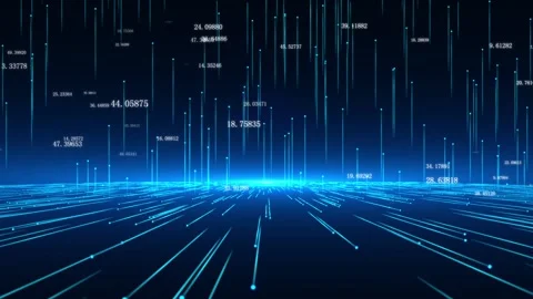 3D space background of lines Stock Footage 136638782