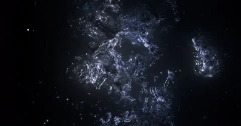 3D Space Flight Around Cold Mysterious Nebula in Space Full 4K Stock Footage 50877483
