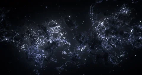 3D Space Flight Around Cold Mysterious Nebula in Space Loop Full 4K Stock Footage 50961643