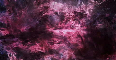 3D Space Flight Around Massive Gargantuan Nebula Loop Stock Footage 55710345