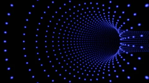 3d space flight through the tube Video stock 64382694