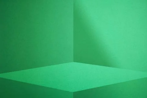 3D space made by folding paper. Foto stock