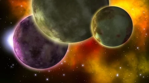 3D space scene. Loop. Stock Footage 90757456