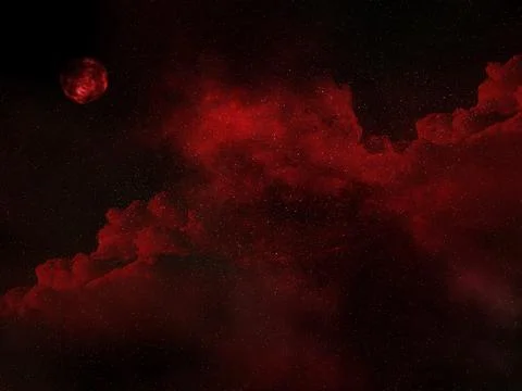 3D space sky background Stock Illustration