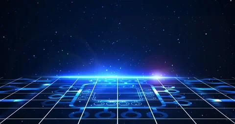 3d Space Track Transforming runway of spaceships. Stock Footage 318288924