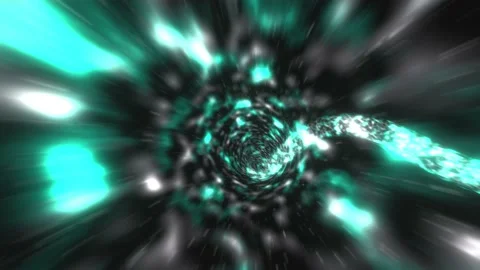 3D Space Tunnel.Space travel, space tunnel in the Galaxy. Stock Footage 151906359