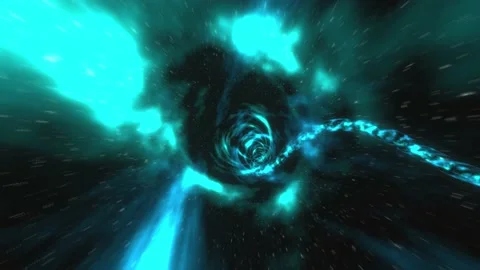 3D Space Tunnel.Space travel, space tunnel in the Galaxy. Stock Footage 151906400