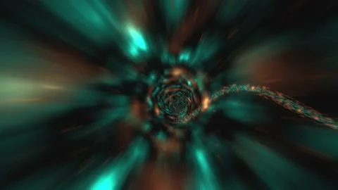 3D Space Tunnel.Space travel, space tunnel in the Galaxy. Stock Footage 151907423
