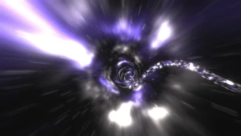 3D Space Tunnel.Space travel, space tunnel in the Galaxy. Stock Footage 151909275