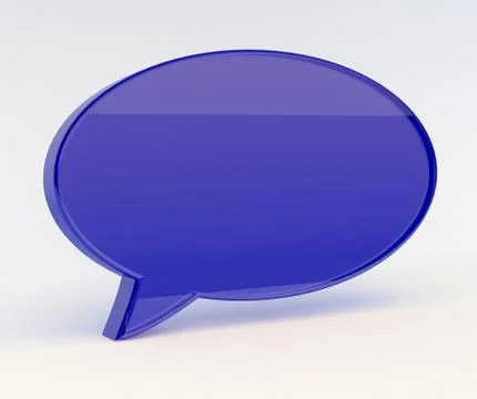 3d speach bubble Stock Illustration