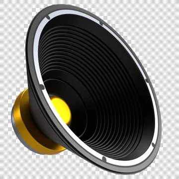 3D Speaker Cone Design Stock Illustration