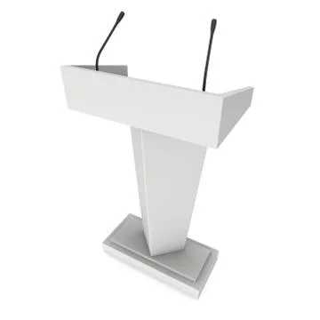 3d Speaker Podium Illustrazione stock