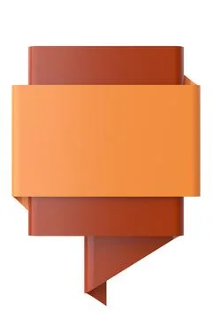 3D speech bubble. Empty banner. 3D illustration. Stock Illustration