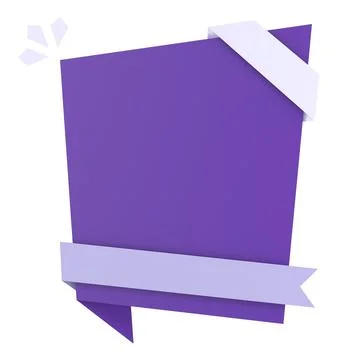 3D speech bubble. Empty banner. 3D illustration. Stock Illustration