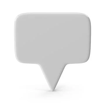 3d speech bubble icon Stock Illustration