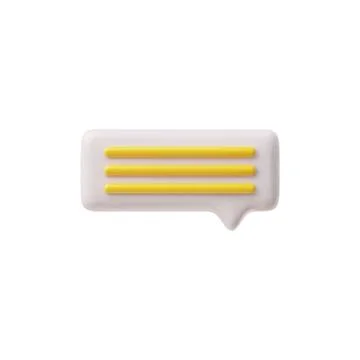 3D speech bubble icon vector illustration Illustrazione stock