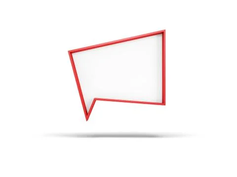 3d speech bubble Illustrazione stock