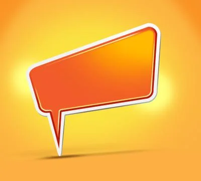 3D Speech Bubble Stock Illustration