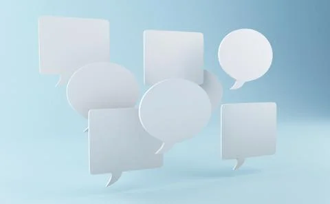 3d Speech Bubble Illustrazione stock