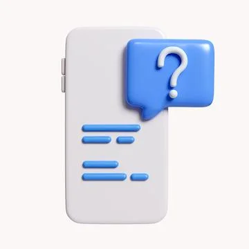 3d Speech bubble with q and a letters, questions and answers, faq chat. icon Stock Illustration