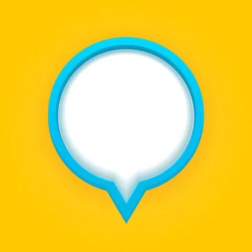3d Speech Bubble Vector Illustration Illustrazione stock