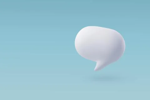 3D speech bubble. vector talking box, chatting box, message dialog balloon Stock Illustration