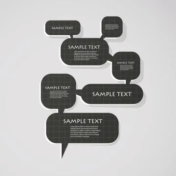 3D Speech Bubbles Design 스톡 일러스트