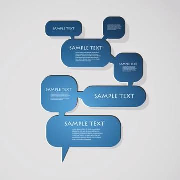 3D Speech Bubbles Design Stock Illustration