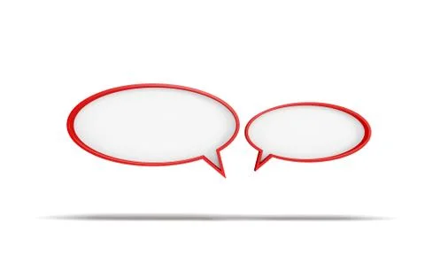 3d speech bubbles Stock Illustration