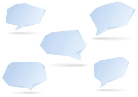 3d speech bubbles Stock Illustration