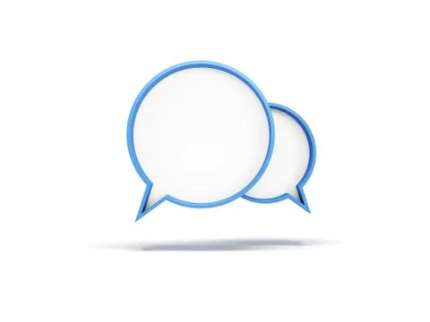 3d speech bubbles Stock Illustration