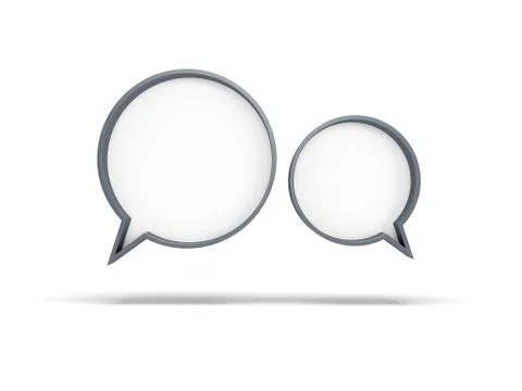 3d speech bubbles Stock-Illustration