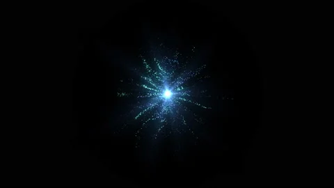 3d Sphere abstract. Swirls pattern. Dotted lines. Neon glow particles. 4k 60fps. Stock Footage 211098096