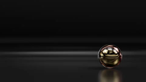 3d sphere animation with space for your text 4k Stock Footage 260123474