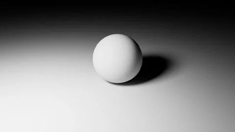 3D sphere animation white ball on gradient background. Minimalist. Stock Footage 315498833