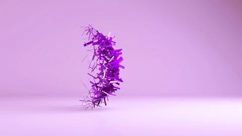 3d sphere creation animation video Stock Footage
