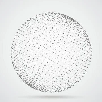 3d Sphere Dots 스톡 일러스트