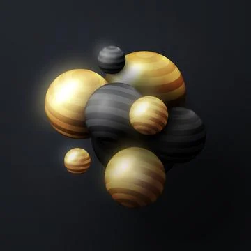 3D sphere with lines background. Stock Illustration