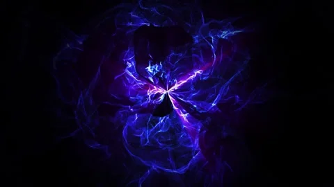 3D Sphere made of flying blue nanoparticles on black background. Abstract c.. Stock Footage 317445545