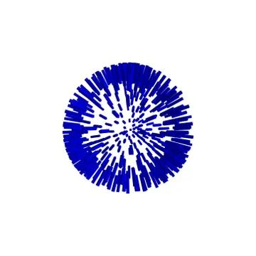 3d Sphere from particles. Isolated on white background.Vector illustration. Stock Illustration