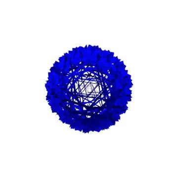 3d Sphere from particles. Isolated on white background.Vector illustration. 스톡 일러스트