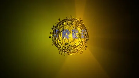 3D sphere with text Stock Footage 51376709