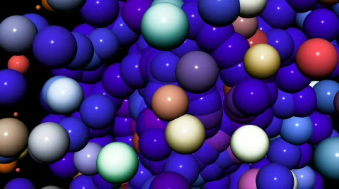 3D spheres Stock Footage 619180